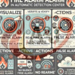 Imagen que nos indica las instrucciones de una alarma de incendios