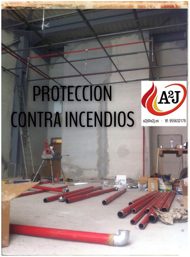 Montaje de tuberías para sistemas contra incendios